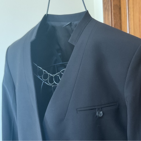 Women's Black Wool blend Blazer, New, 0 - Picture 7 of 7
